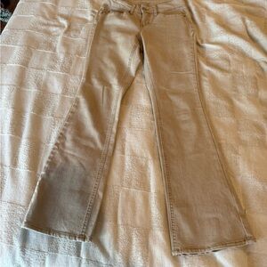 Tan Flared Bootcut Jeans